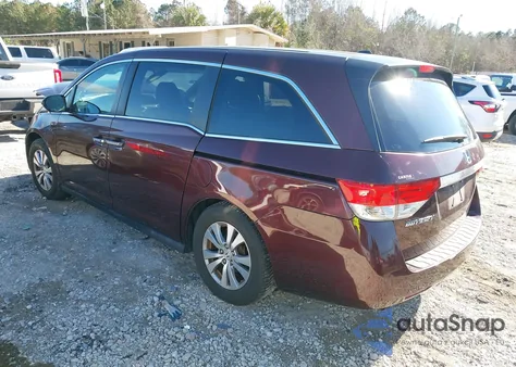 2014 Honda Odyssey Ex-L z USA, uszkodzony, nr VIN 5FNRL5H63EB076096